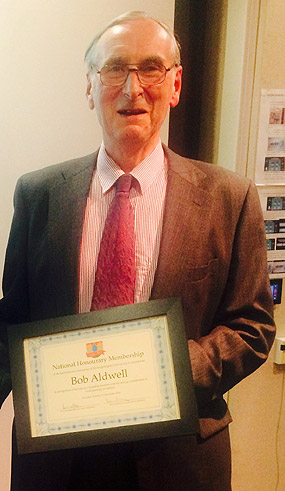 Bob Aldwell Awarded Honourary Membership of IAH
